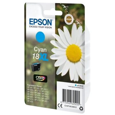 Afbeelding van Epson C13T18124022 6.6ml 450pagina&#039;s Cyaan inktcartridge
