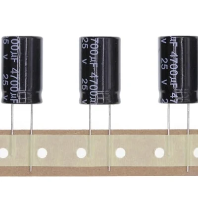 Afbeelding van 10 stuks 25 V 4700UF elektrolytische condensator van aluminium, plug in, 16 x mm, mm