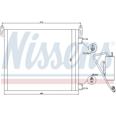 Afbeelding van Nissens Airco condensor 94805