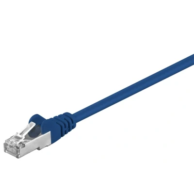 Afbeelding van Goobay CAT 5e Patch Cable, SF/UTP, blue 0.25 m