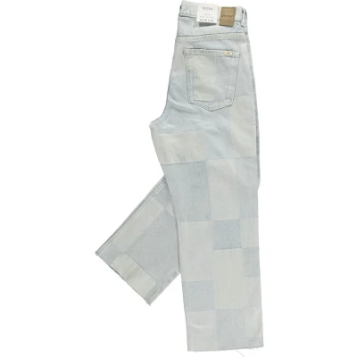 Afbeelding van Mustang Style Brooks 7/8 Straight leg jeans, Dames, Maat: 27x32, Blau