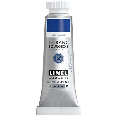 Afbeelding van Lefranc &amp; Bourgeois Linel Gouache Extra Fine Marine Blue 190 14ml
