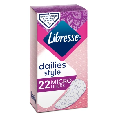 Afbeelding van Libresse Micro Inlegkruisjes 22ST