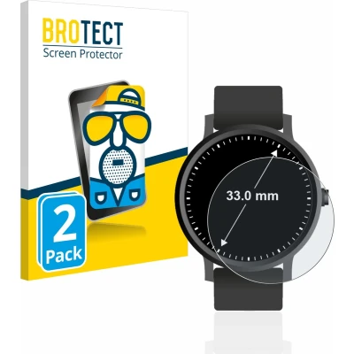 Afbeelding van BROTECT Screenprotector voor Horloges (Rond, ø: 33 mm) Folie Beschermfolie matte (2 Stuks)