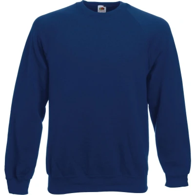 Afbeelding van Fruit Of The Loom Kind/ Kinderen Unisex Raglan Mouwen Sweatshirt (Marine)