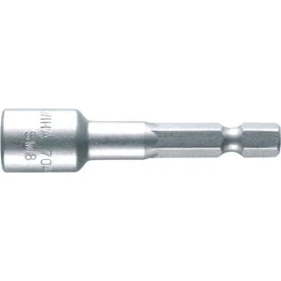 Afbeelding van 5x Wiha Dopsleutelinzet magnetisch Standard 55 mm buitenzeskant 1/4 (0