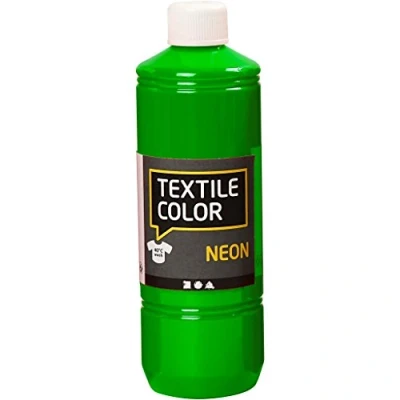 Afbeelding van Creativ Company Textile Color Semi dekkende Textielverf Neon Groen, 500ml