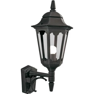 Afbeelding van Elstead Lighting LED Wand Buitenlamp Parish 1X E27 Max 60W IP44 Dimbaar Black