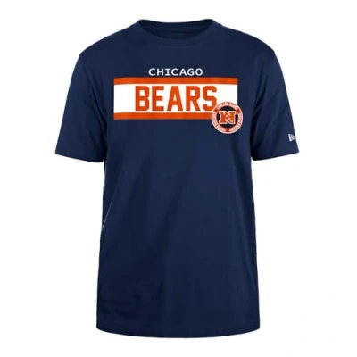 Afbeelding van CHICAGO BEARS New Era Cap NFL Regular T Shirt Hoge Dichtheid Inkt Zeefdruk Voorkant Grafische Originele Team Kleur Unisex Navy