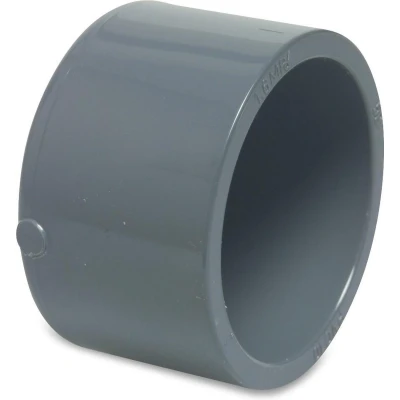 Afbeelding van Eindkap PVC U 50 mm lijmmof 16 bar grijs