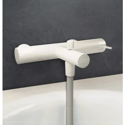 Afbeelding van Waterevolution Flow badmengkraan met handdoucheset mat wit T130BR