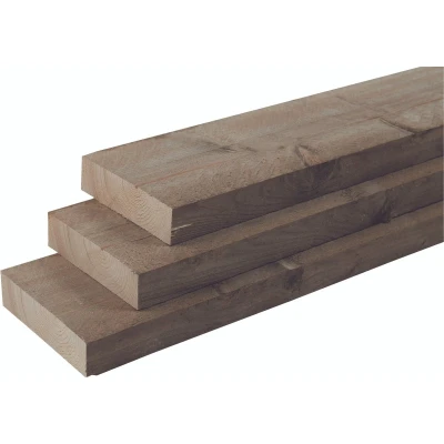 Afbeelding van Intergard Steigerplanken steigerhout vintage gebeitst 250cm (30x195mm)