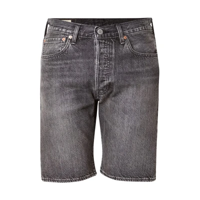 Afbeelding van Levi&#039;s heren 501 straight fit korte broek van denim met gekleurde wassing in de kleur Antraciet, maat: W28