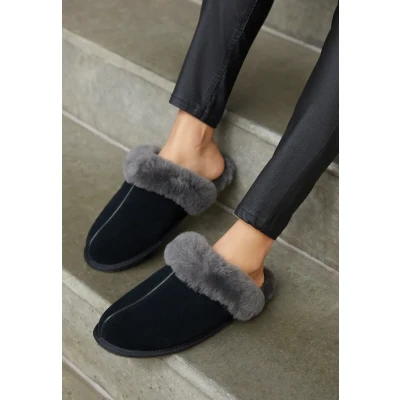 Afbeelding van Pantoffel UGG Women Scuffette II Black Grey Schoenmaat 36