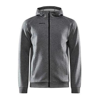 Afbeelding van Vest Craft Men Core Soul Full Zip Hood M Dk Grey Melange XL