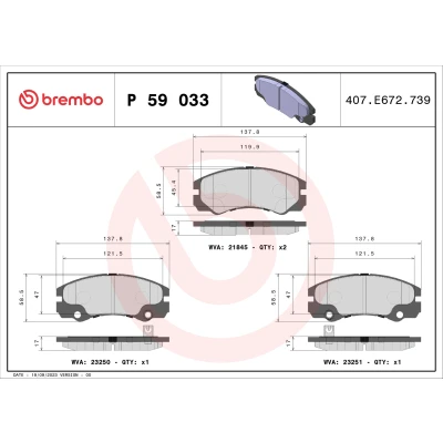 Afbeelding van Brembo Remblokset P 59 033