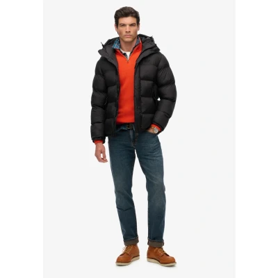 Afbeelding van Superdry Hooded TECH Winterjas, Heren, Maat: Medium, Black