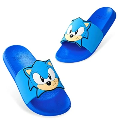Afbeelding van Sonic the Hedgehog Badslippers zomer badschoenen voor jongens en meisjes in maat 28 34 , blauw, EU