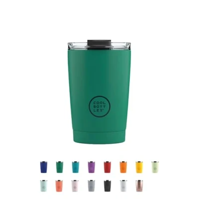 Afbeelding van Cool Bottles Thermosbeker 330 ml 5 uur warm, 10 koud BPA Vrij Vivid Quetzal