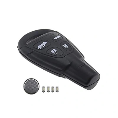 Afbeelding van OTOTEC Reparatieset voor sleutelhangers, compatibel met SAAB 9 3 2003 201, 5 2011 afstandsbediening sleutel 4 knoppen (ongesneden mes)