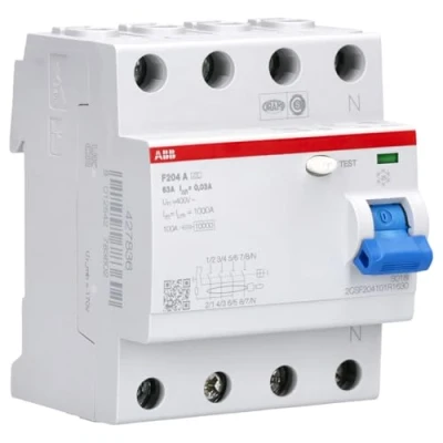 Afbeelding van Abb aardlekschakelaar 4p 63 a 30ma f 204 0 03 2csf204101r1630