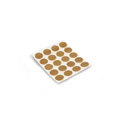 Afbeelding van Emuca Afdekplaatjes, zelfklevend, D. 13 mm, Eikenhout tint, 200 st.