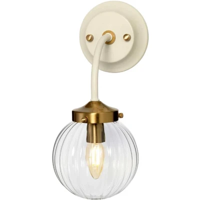 Afbeelding van Elstead Lighting LED Wandlamp Cosmos 1X E14 Max 8W Cream Painted and Aged Brass