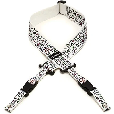 Afbeelding van DiMarzio DD 2242 Steve Vai ClipLock Art Strap White