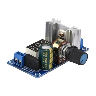Afbeelding van KSTE Spanningsregelaar, LM317 spanningsregelaar met digitale spanningsindicator