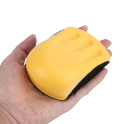 Afbeelding van Handmatig schuurblok klittenband handschuurblok polijstschijf 5 &quot;/ 6&quot; optioneel (125mm)