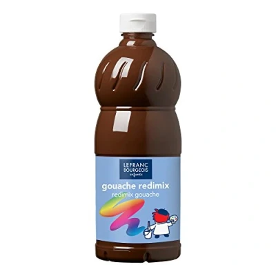 Afbeelding van L&amp;B Plakkaatverf Redimix Burnt Umber 1L