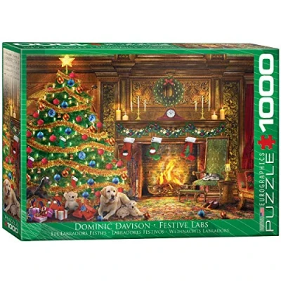 Afbeelding van Eurographics Dominic Davison Weihnachts Labradors Puzzel multicoloured voor kinderen, Maat: One Size, Multi coloured