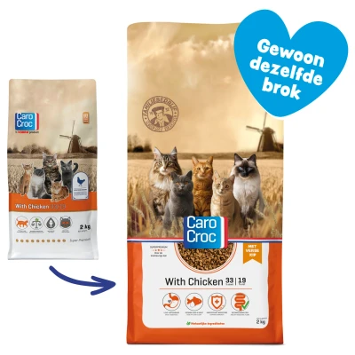Afbeelding van Carocroc With Chicken Kattenvoer 2 kg