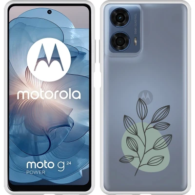 Afbeelding van Cazy Hoesje geschikt voor Motorola Moto E14 Siliconen Twijg
