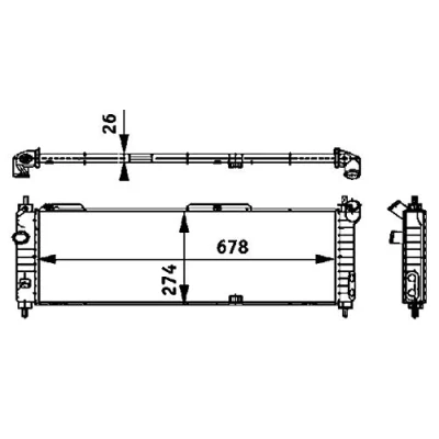 Afbeelding van Mahle Original Radiateur CR 355 000S