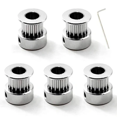 Afbeelding van GT2 tandriemset met sleutel, 16 tanden, 6 mm boring voor 3D printer tandriem (5 stuks)