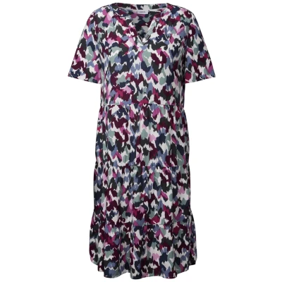 Afbeelding van Cecil Gemustertes Kleid Jurk, Dames, Maat: XS, Weiß