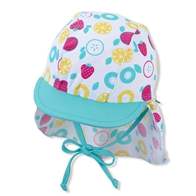 Afbeelding van Sterntaler Peaked cap met nekbescherming wit