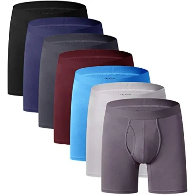 Afbeelding van YOULEHE Herenboxershorts, ondergoed van zacht bamboe, ademende boxers, multipack, XXL