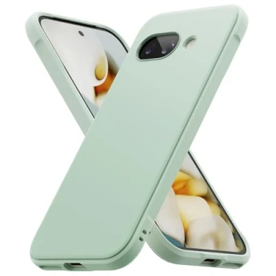 Afbeelding van Ringke Onyx Case Compatibel met Google Pixel 9a Hoes Flexibele Behuizing Matte Textuur Duurzaam Schokbestendig Hoesje Cover Mint
