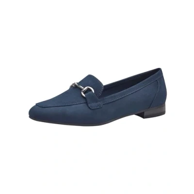 Afbeelding van Marco Tozzi Instappers, Dames, Maat: 36, Navy Textiel