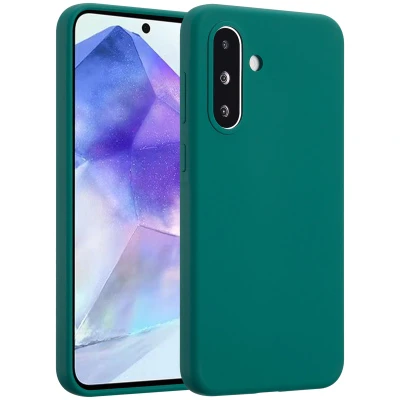 Afbeelding van Samsung Galaxy A36 Hoesje Siliconen en TPU (zacht) Accezz Softcase/Backcover Groen Telefoonhoesje