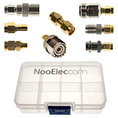 Afbeelding van NooElec Connectiviteitskit SMA adapter Set van 8 adapters voor NESDR Smart (RTL SDR) en andere radio&#039;s gedefinieerd door Software met Draagbare Deur