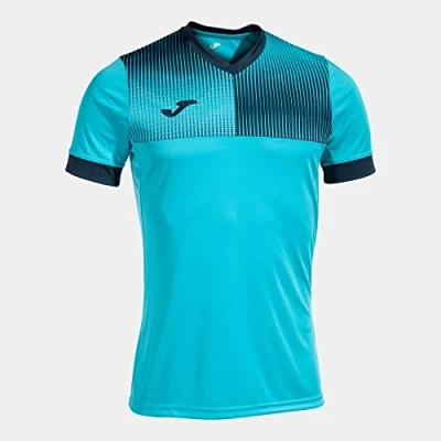 Afbeelding van T shirt met korte mouwen Eco Supernova Fluor Turkis, marineblauw