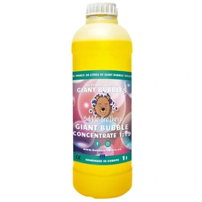 Afbeelding van Bubble Brothers Giant zeepbellen concentraat 1 liter voor 20 zeepbellenvloeistof navulfles kinderverjaardag met wow effect bellenblaassenmix Bubbles