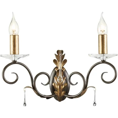 Afbeelding van Bohemian Wandlamp Steady Lighting Metaal E14 L: 16cm Voor Binnen Woonkamer Eetkamer Brons