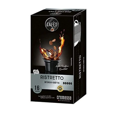 Afbeelding van Cafet voor Cremesso, koffiecapsules Ristretto 16 stuks
