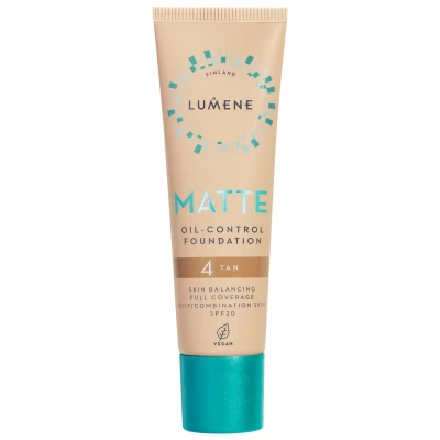 Afbeelding van Lumene Matte Oil Control Foundation SPF20 4 Tan (30 ml)