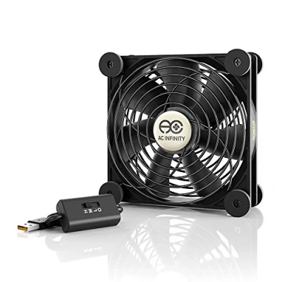 Afbeelding van AC Infinity MULTIFAN S3 120 mm USB ventilator, voor receiver, DVR, Playstation, Xbox, computerbehuizing koeling
