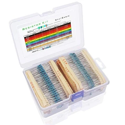 Afbeelding van 2600 stuks 130 waarden weerstandskit, 1% diverse weerstanden 1 Ohm 3M / 4W metaalfilmweerstanden Assortiment met opbergdoos voor doe het zelfprojecten en experimenten